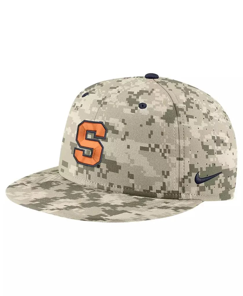 NIKE Men's Camo Syracuse Orange Aero True Baseball Performance Fitted Hat 1