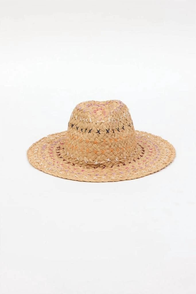 Hat Attack Hat Attack - Women's Josie Embroidered Straw Hat 2