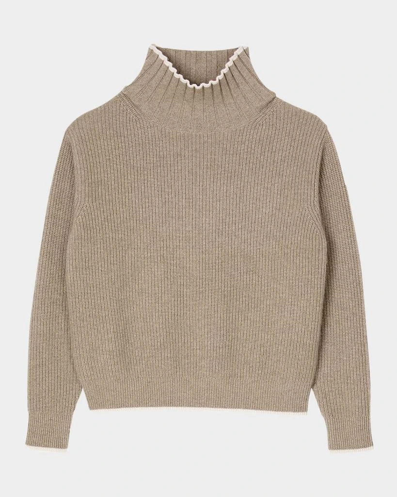 Sandro Julian Turtleneck Wool-Cashmere Sweater Sweaters Free