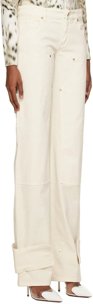 BLUMARINE Off-White Cargo Jeans 2
