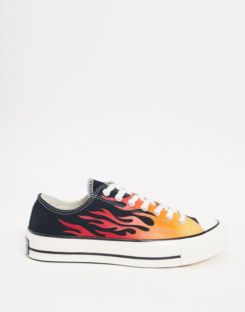 Converse Converse Archive Flame Print Chuck 70 Ox trainers in black 2