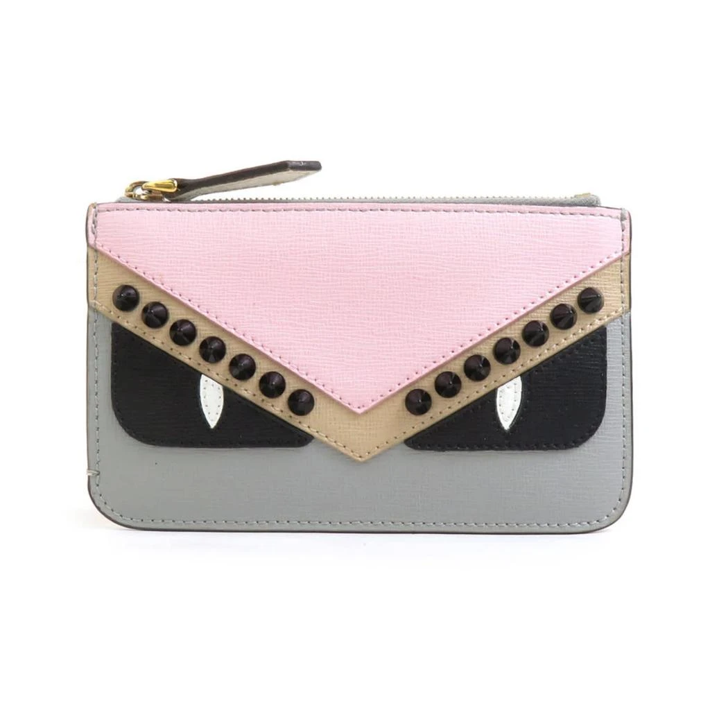 Fendi Off- pink Leather Coin Purse/Coin Case (Pre-Owned)