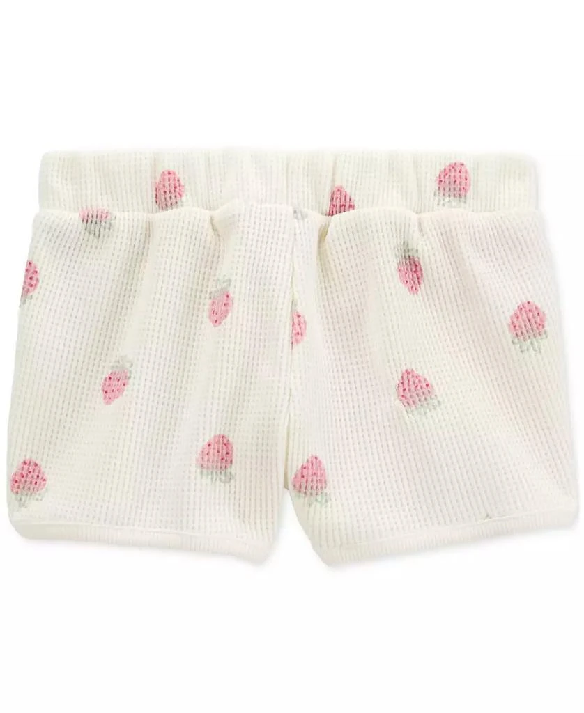 Carter's Toddler Girls Strawberry-Print Thermal Shorts 2