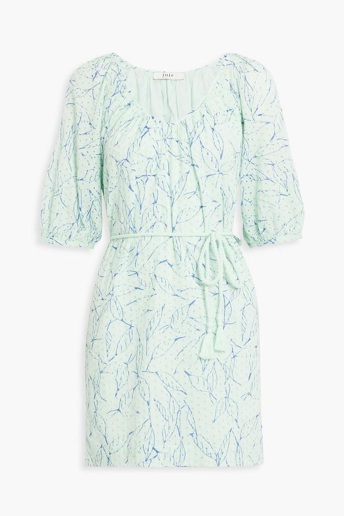 Joie Tilman printed broderie anglaise cotton mini dress