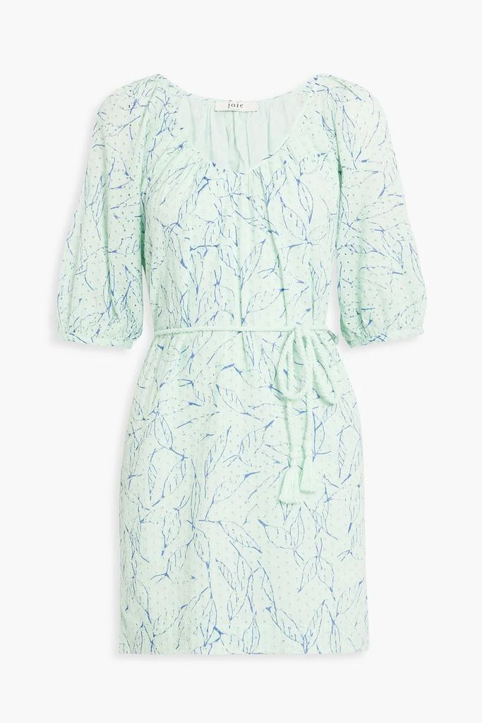 Joie Tilman printed broderie anglaise cotton mini dress 1