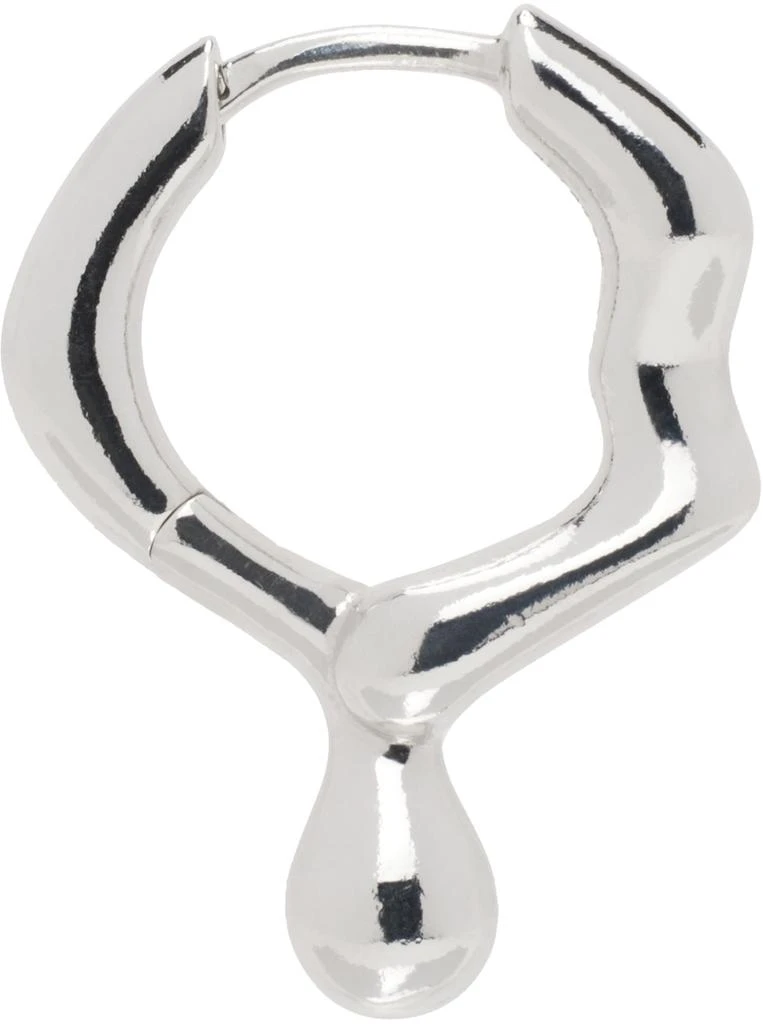 Maria Black Silver Mira Huggie Single Earring 1