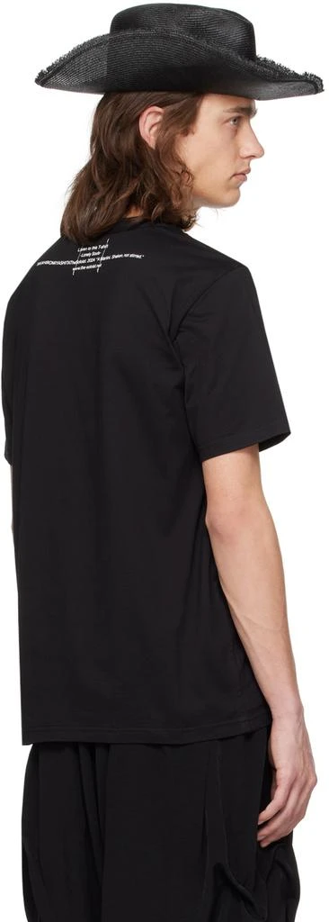 TAKAHIROMIYASHITA TheSoloist. Black 'A Martini Shaken Not Stirred' T-Shirt 3