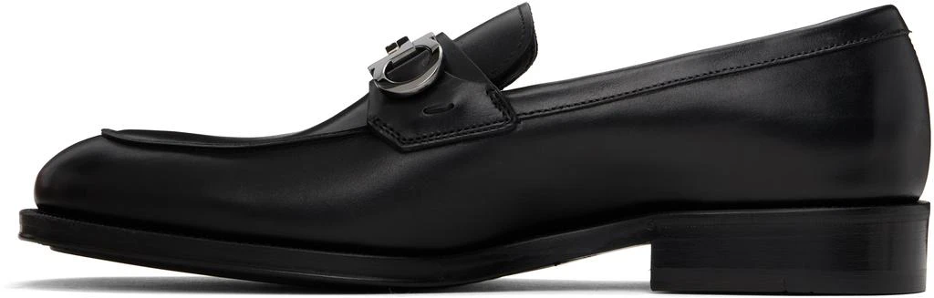 Ferragamo Black Gancini Ornament Loafers 3