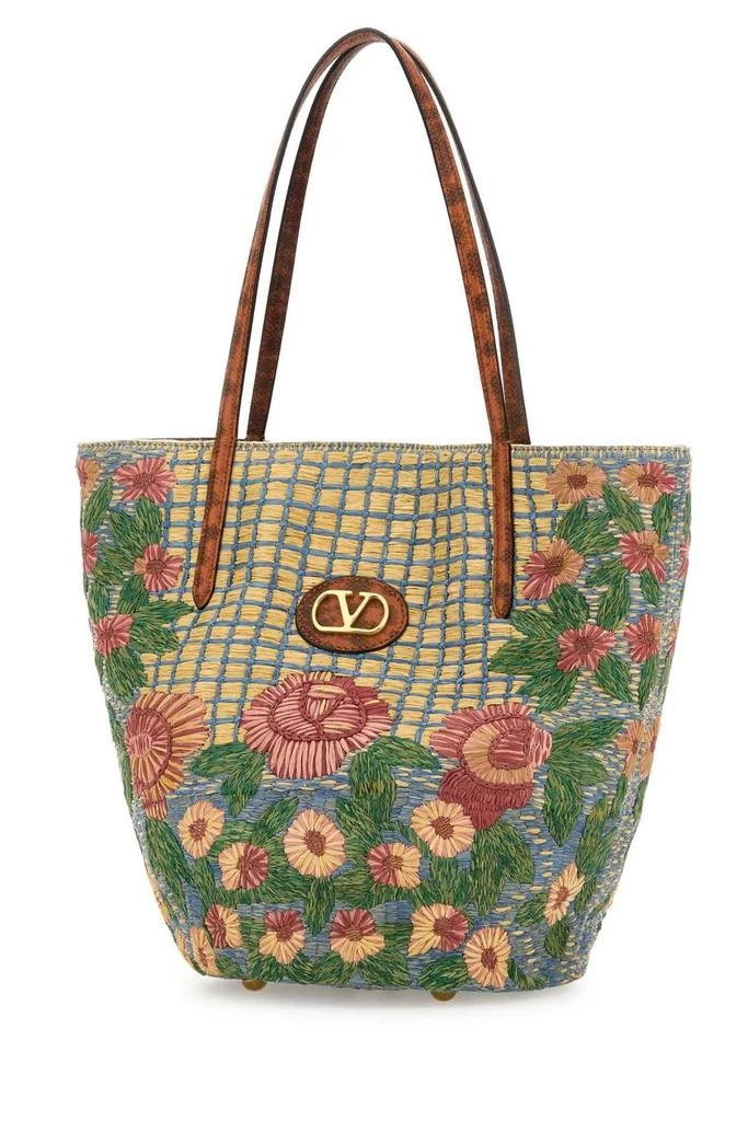 Valentino Valentino Flower Embroidered Tote Bag 3