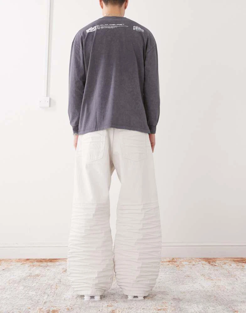 Cheap Monday Cheap Monday  Looser baggy jeans in white 3