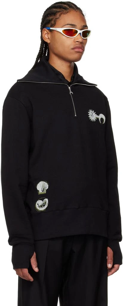 MARINE SERRE Black Ouroboros Sweatshirt 2