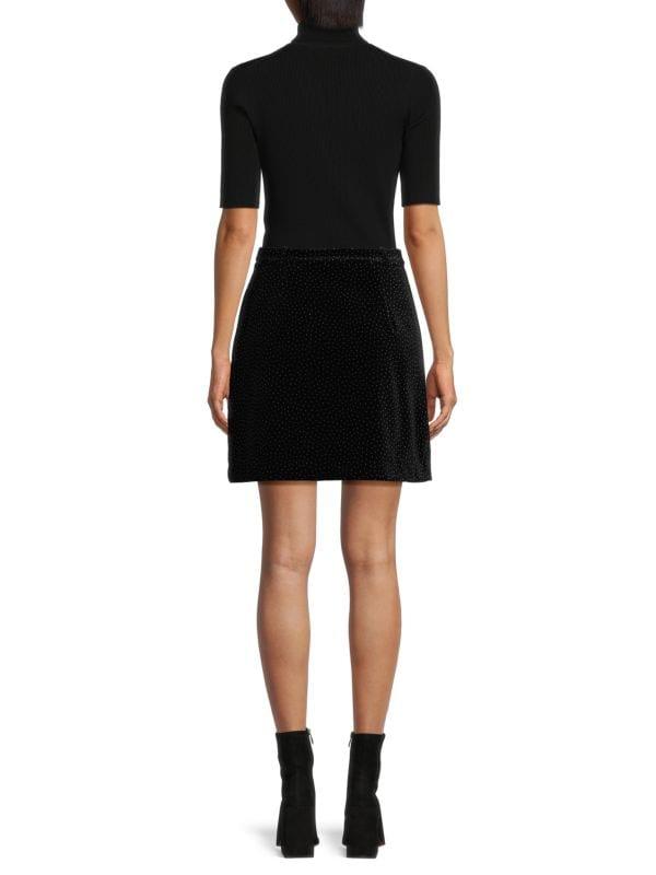 Theory Studded Mini Twofer Dress