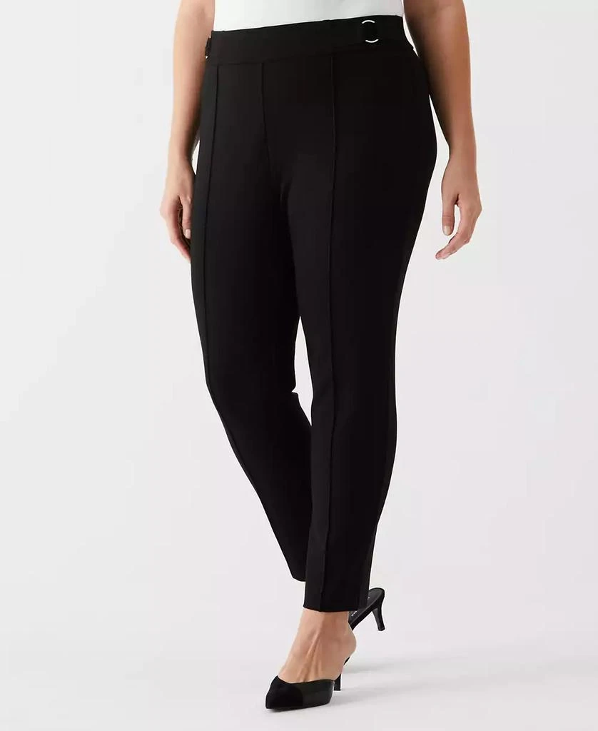 Rafaella Plus Size Slim Leg Ankle Pant with Hardware 1