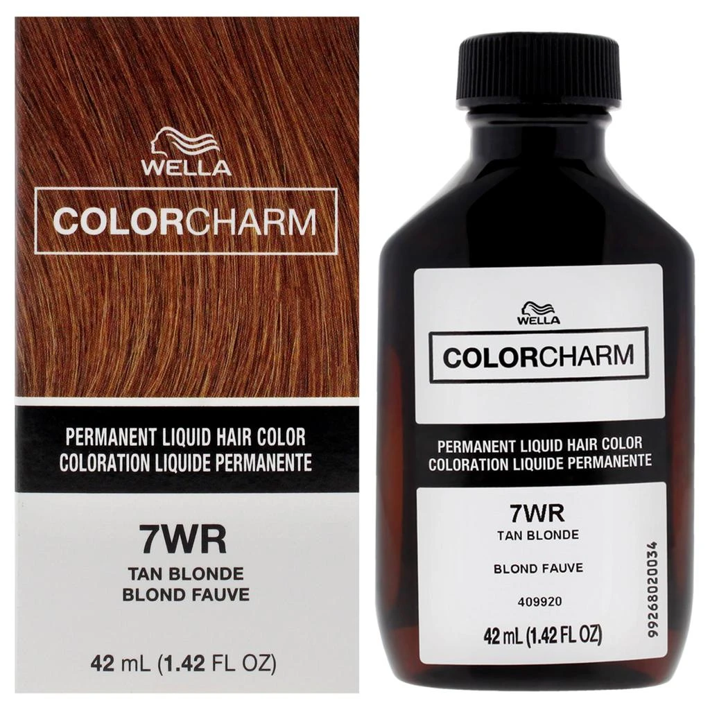 Wella Color Charm Permanent Liquid Hair Color - 7WR Tan Blonde by  for Unisex - 1.42 oz Hair Color 1