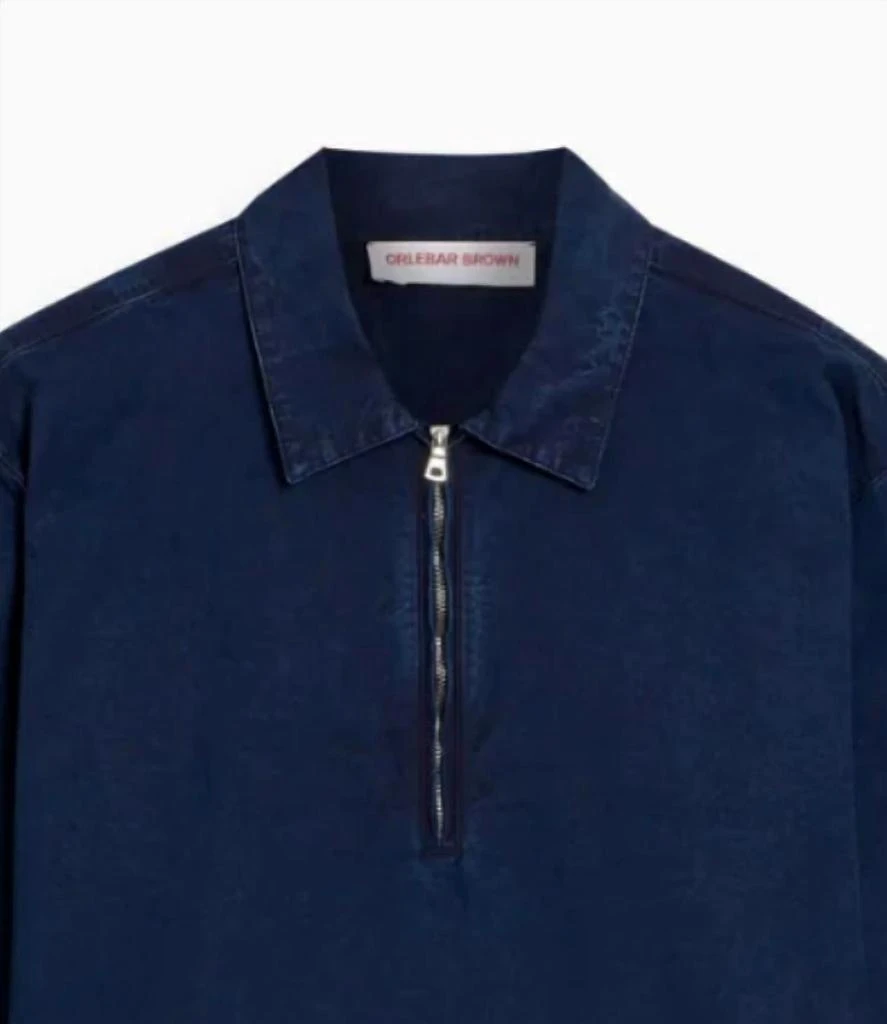 ORLEBAR BROWN Orlebar Brown - Men
s Oglio Denim Half-zip Shirt 2