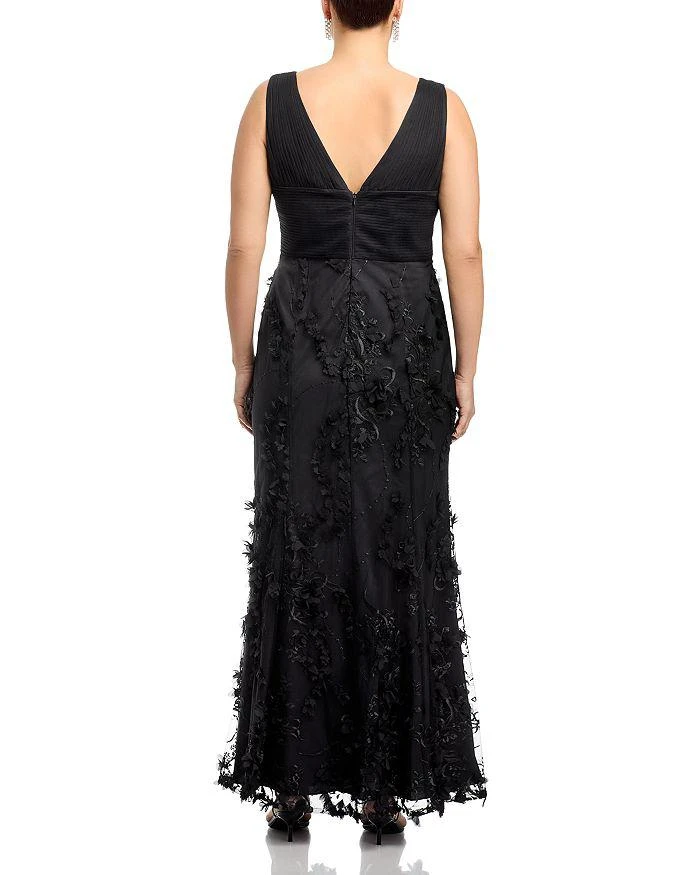 Aidan Mattox Floral Appliqué Mermaid Gown - Exclusive 6