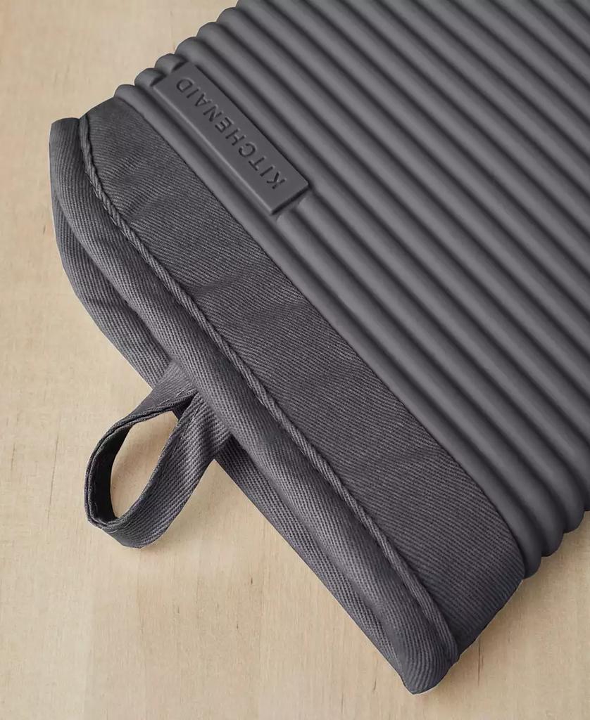 KitchenAid Ribbed Soft Silicone Oven Mitt Set, 2 Piece