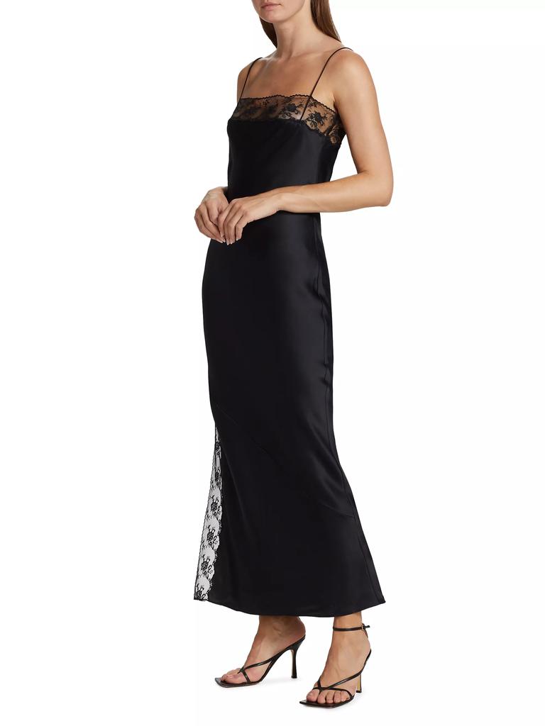 SIR. Willa Silk Satin Maxi-Dress