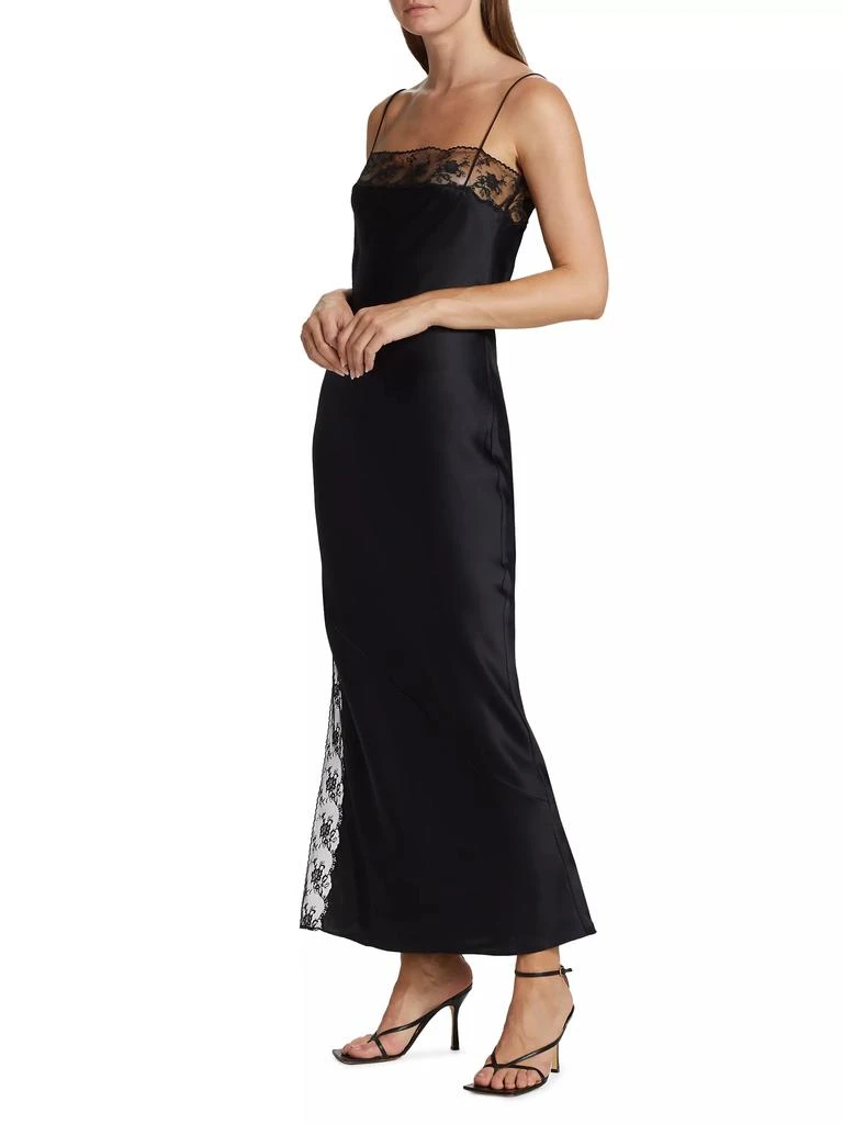 sir willa lace trimmed cutout silk maxi dress Willa' Lace-trimmed Cutout Silk Maxi Dress