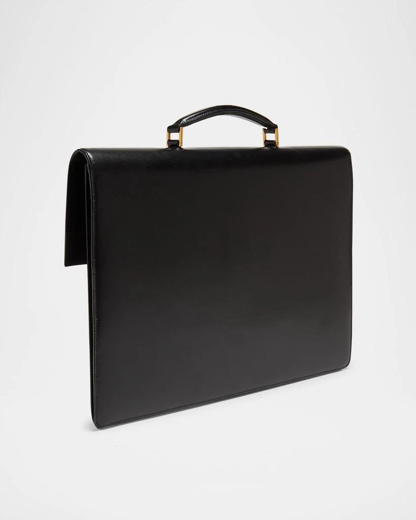 Yves Saint Laurent Men's Smooth Leather Briefcase 3