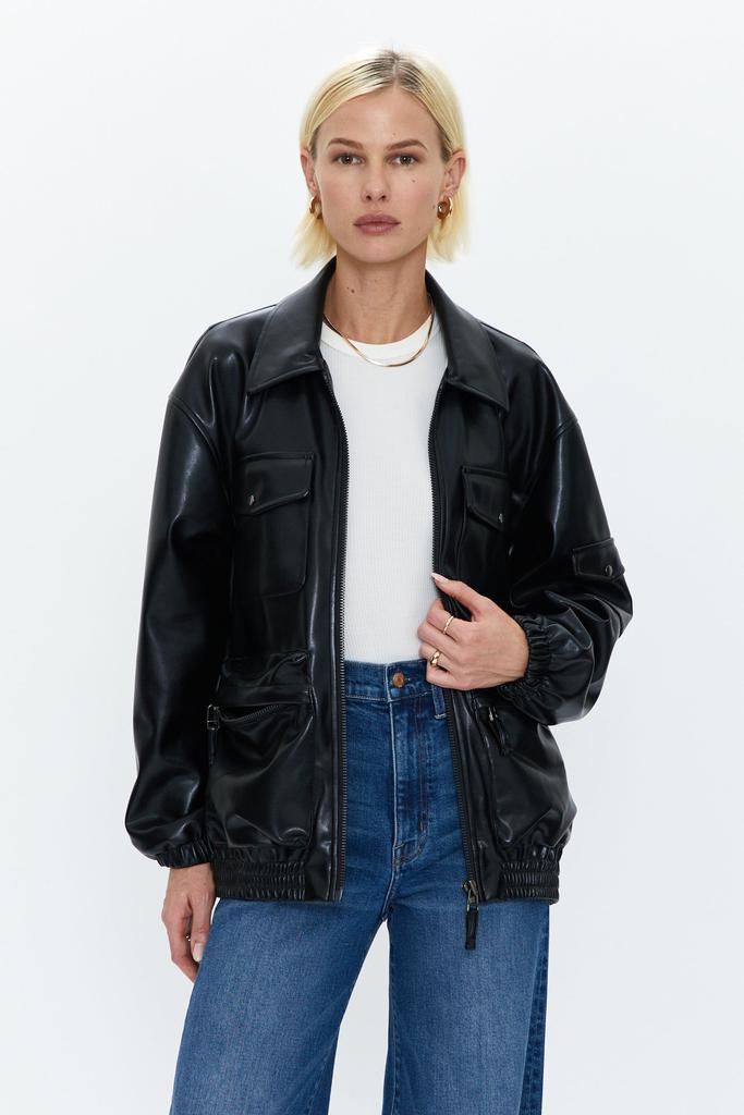 Pistola Denim Rhett Utility Bomber - Noir