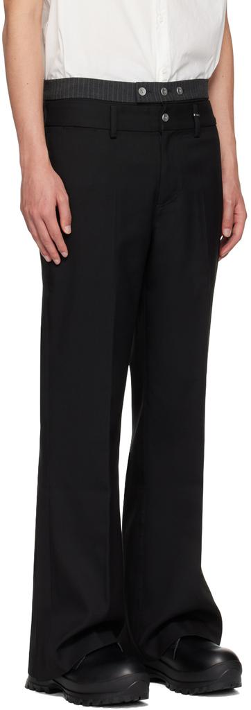 C2H4 Black Corbusian Trousers