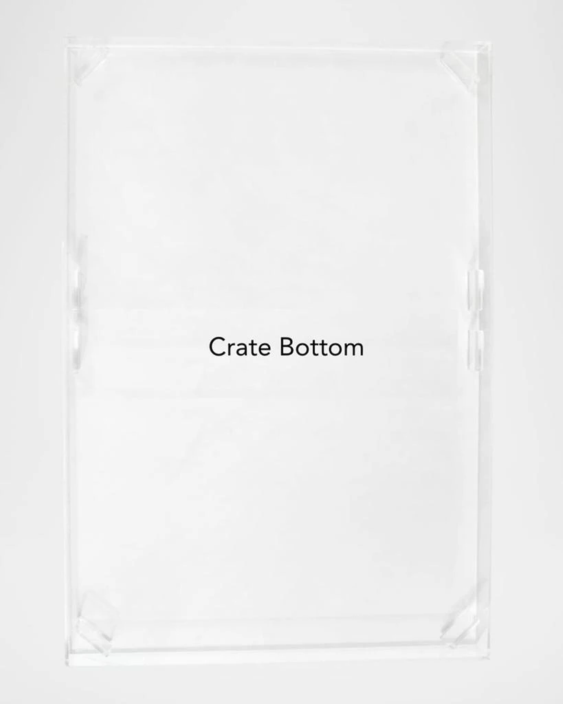 HIDDIN Small Clear View Pet Crate with Golden Latches 5