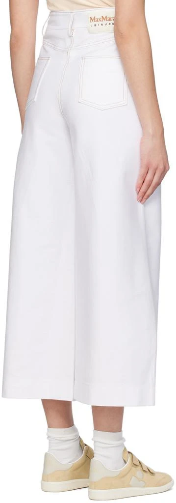 Max Mara White Foster Trousers 3