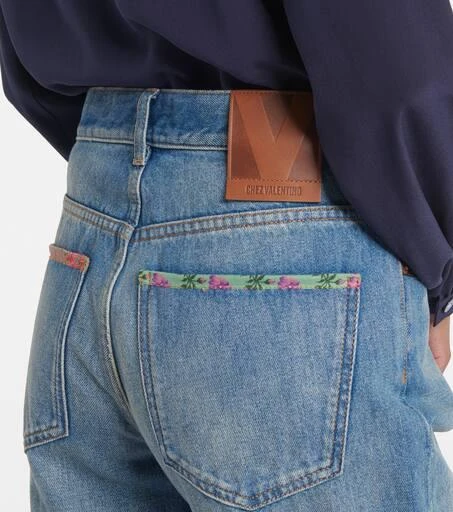 Valentino High-rise straight jeans 6