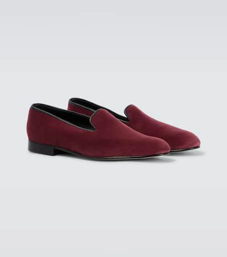 George Cleverley Albert velvet loafers 5