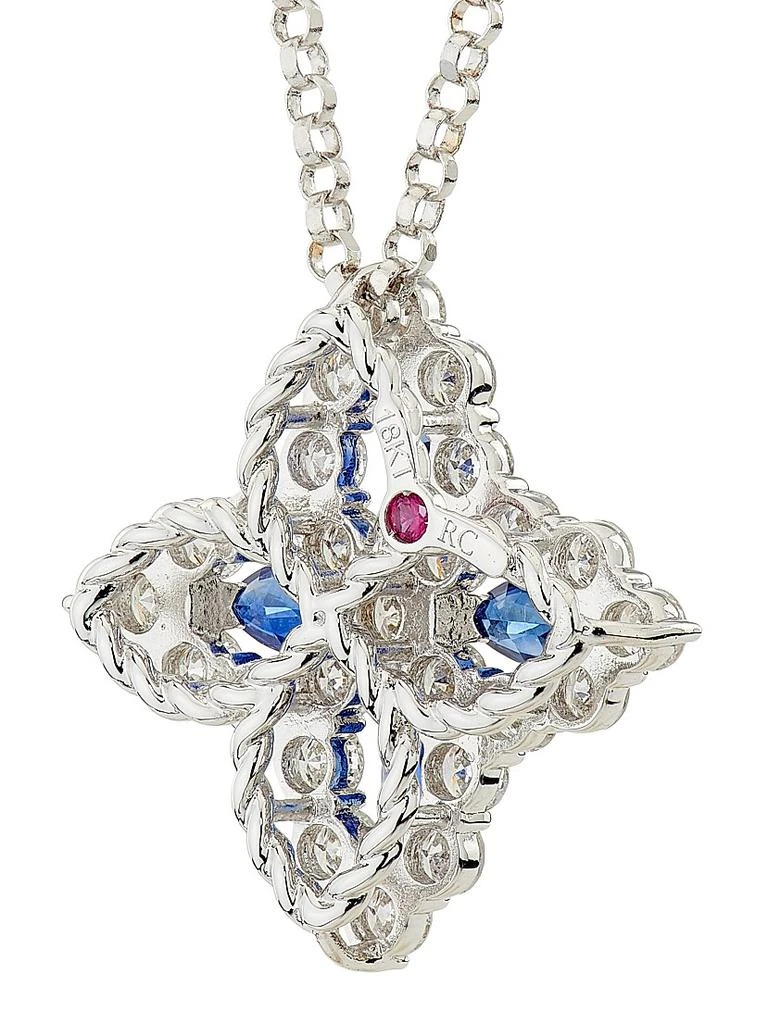 Roberto Coin Diamond Princess 18K White Gold, Sapphire 
0.50 TCW Diamond Necklace 5