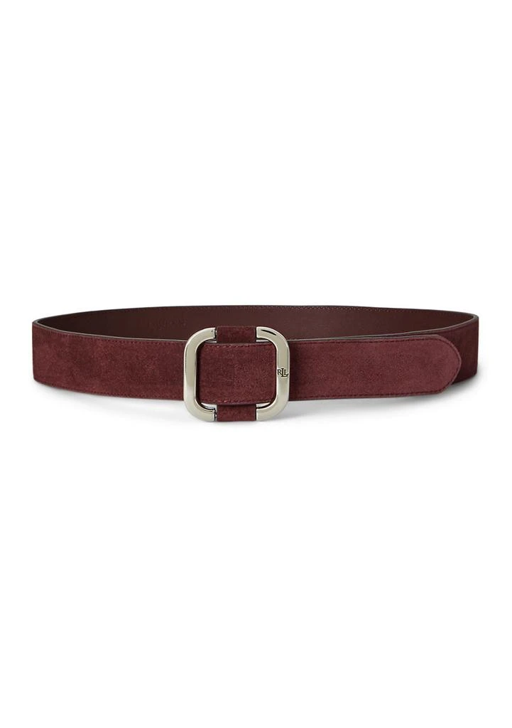 Ralph Lauren Slide-Buckle Suede Belt