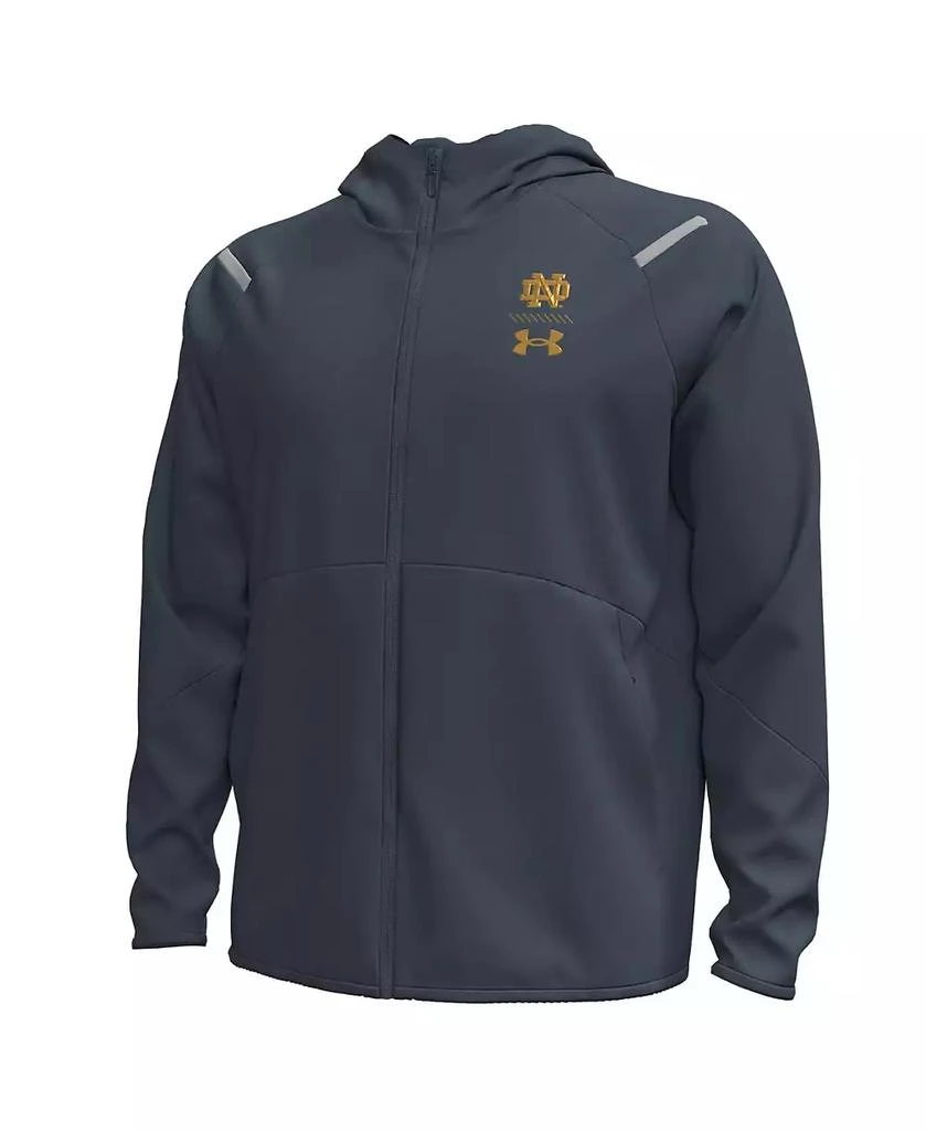 Under Armour Men's Gray Notre Dame Fighting Irish 2024 Shamrock Series Full-Zip Jacket 3