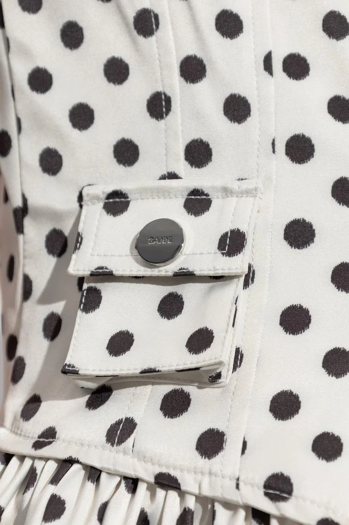 Ganni Ganni Polka Dot Pattern Dress 5