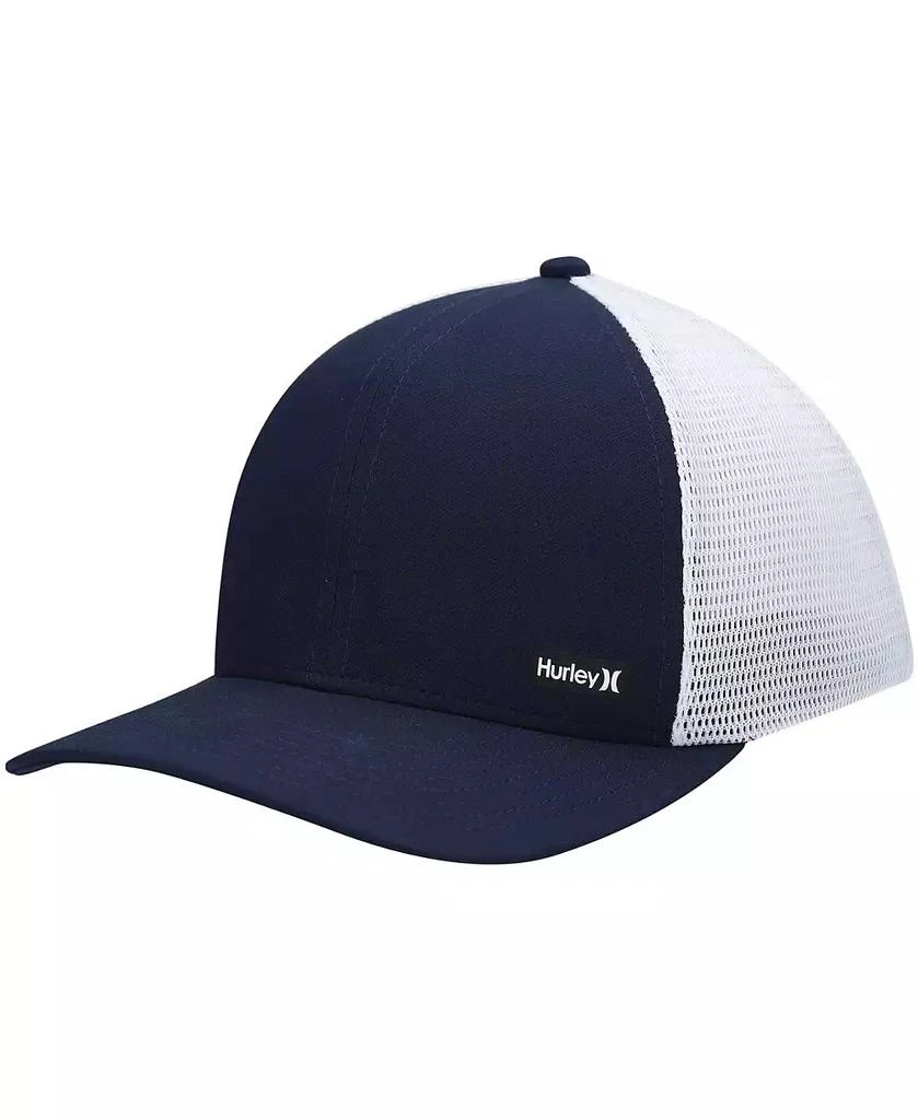 Hurley Men's Navy, White League Trucker Snapback Hat 1