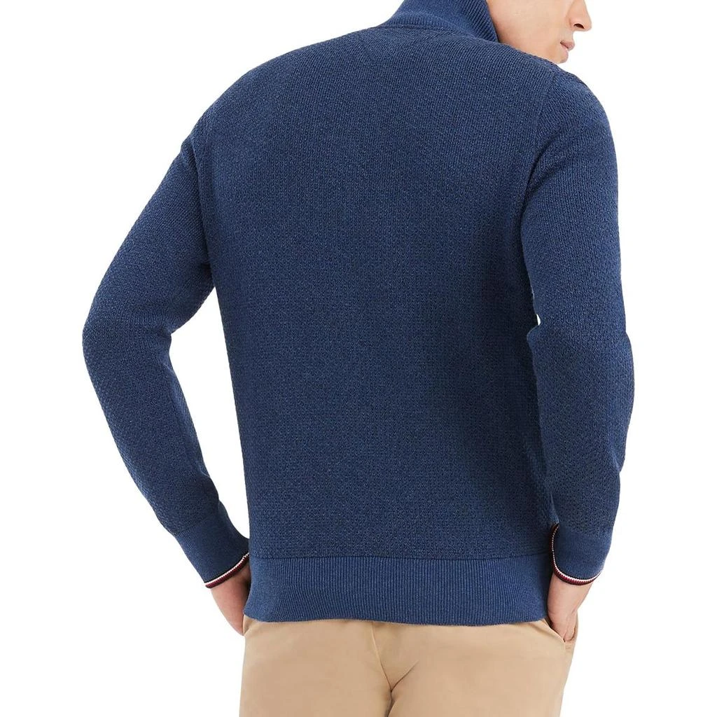 Tommy Hilfiger Big & Tall Manhattan Mens 1/4 Zip Pullover Mock Turtleneck Sweater 2