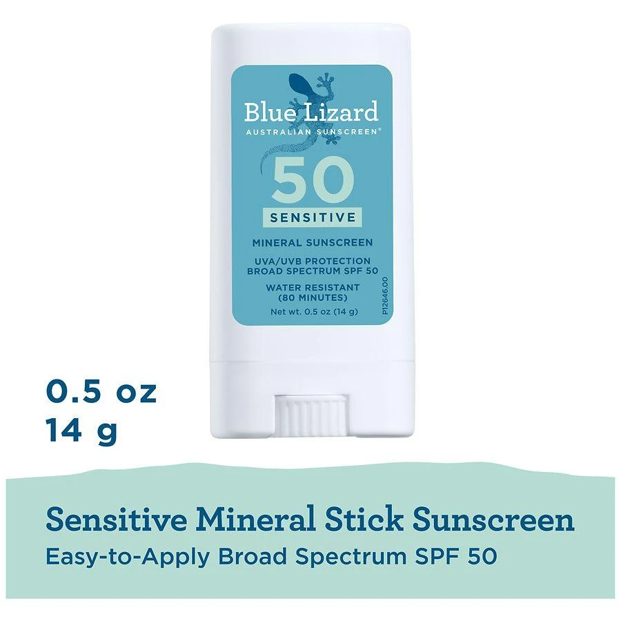 Blue Lizard Sensitive Mineral Sunscreen Stick - SPF 50+ Unscented 3
