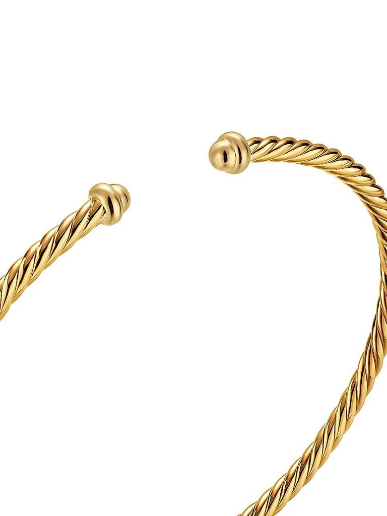 David Yurman Micro Cablespira Flex Bracelet in 18K Yellow Gold, 2.6MM 4