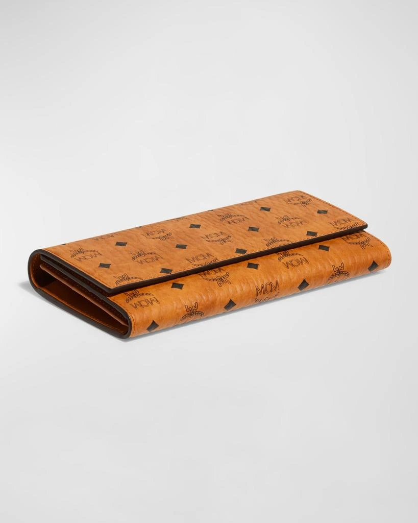 MCM Color Visetos Large Tri-Fold Wallet 7