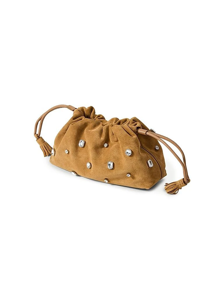 VERONICA BEARD Small Crystal Suede Shoulder Bag 4