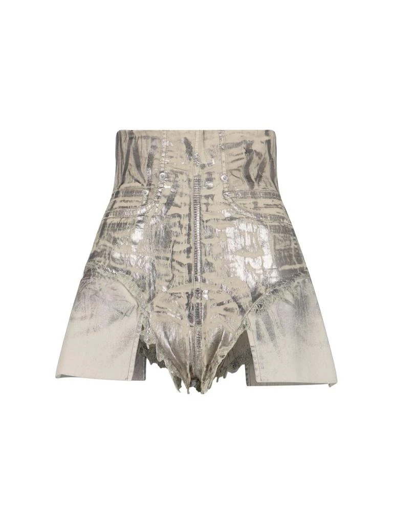 Rick Owens Rick Owens DRKSHDW High Waist Frayed Shorts from Cettire