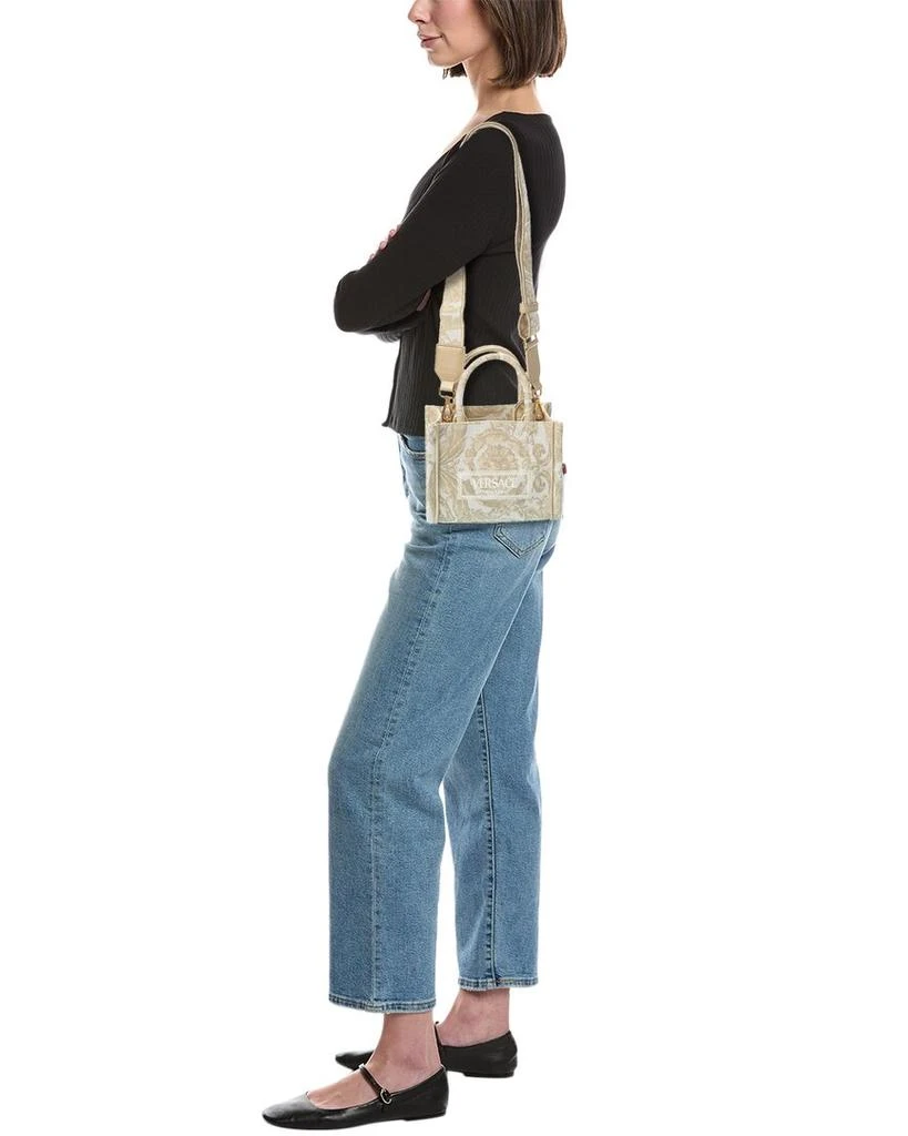 Versace Athena Barocco Mini Canvas Tote 4