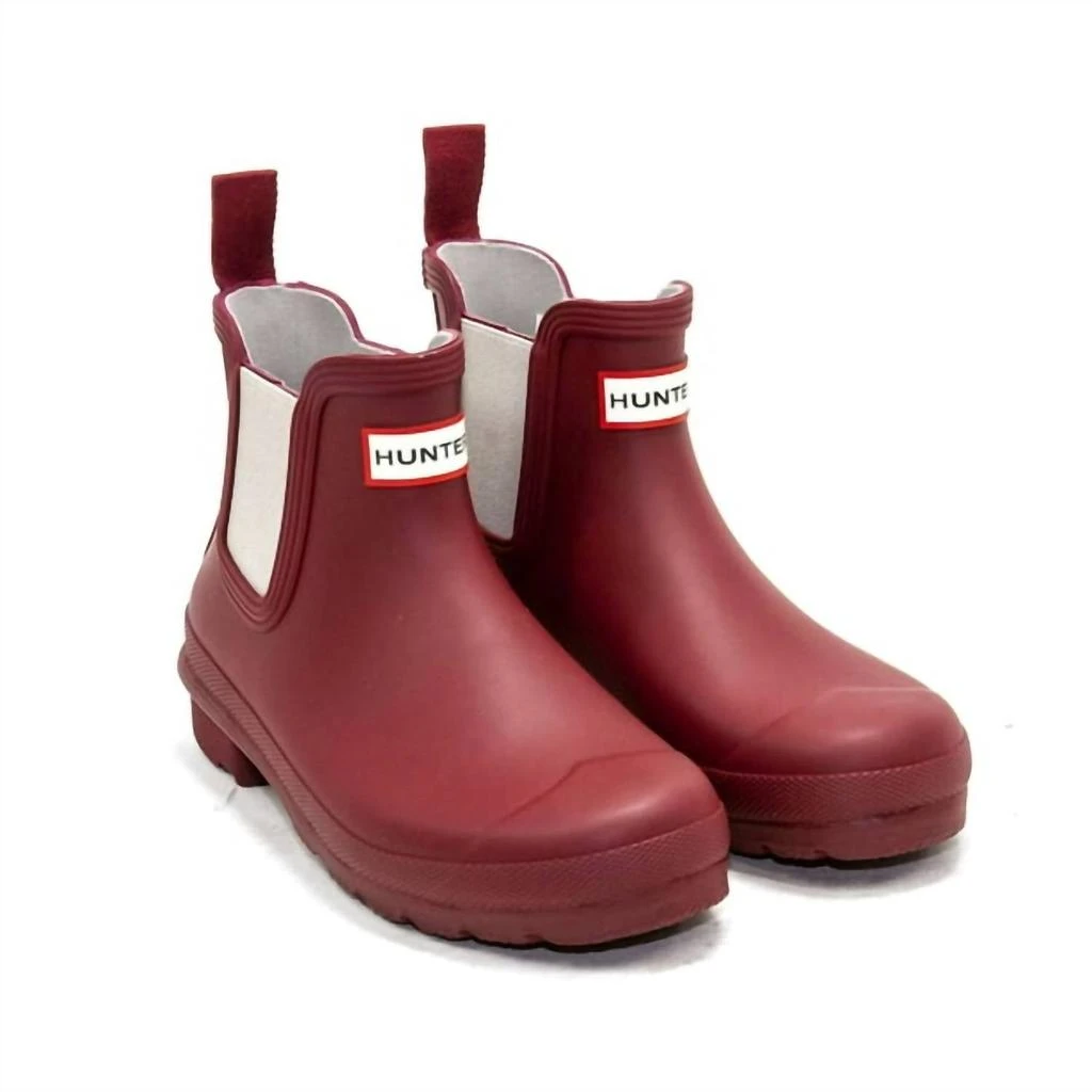 Hunter Women's Original Chelsea Boots In Autumn Stones / Steall 1