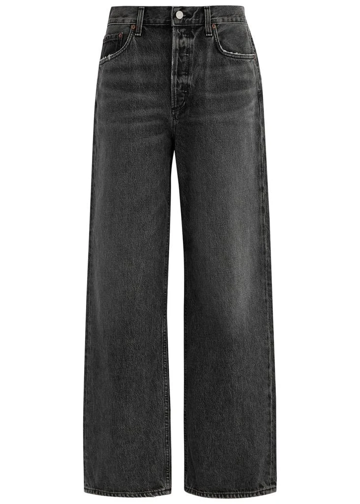 AGOLDE Low Slung Baggy distressed wide-leg jeans 1