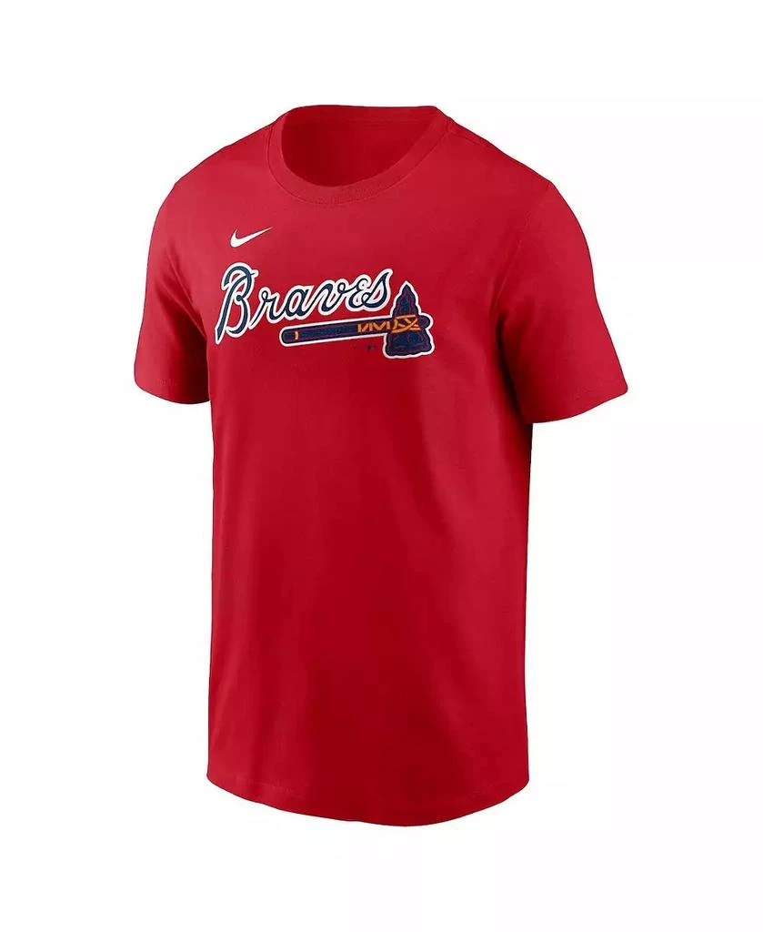 Fanatics Men's Austin Riley Red Atlanta Braves Fuse Name Number T-Shirt 3