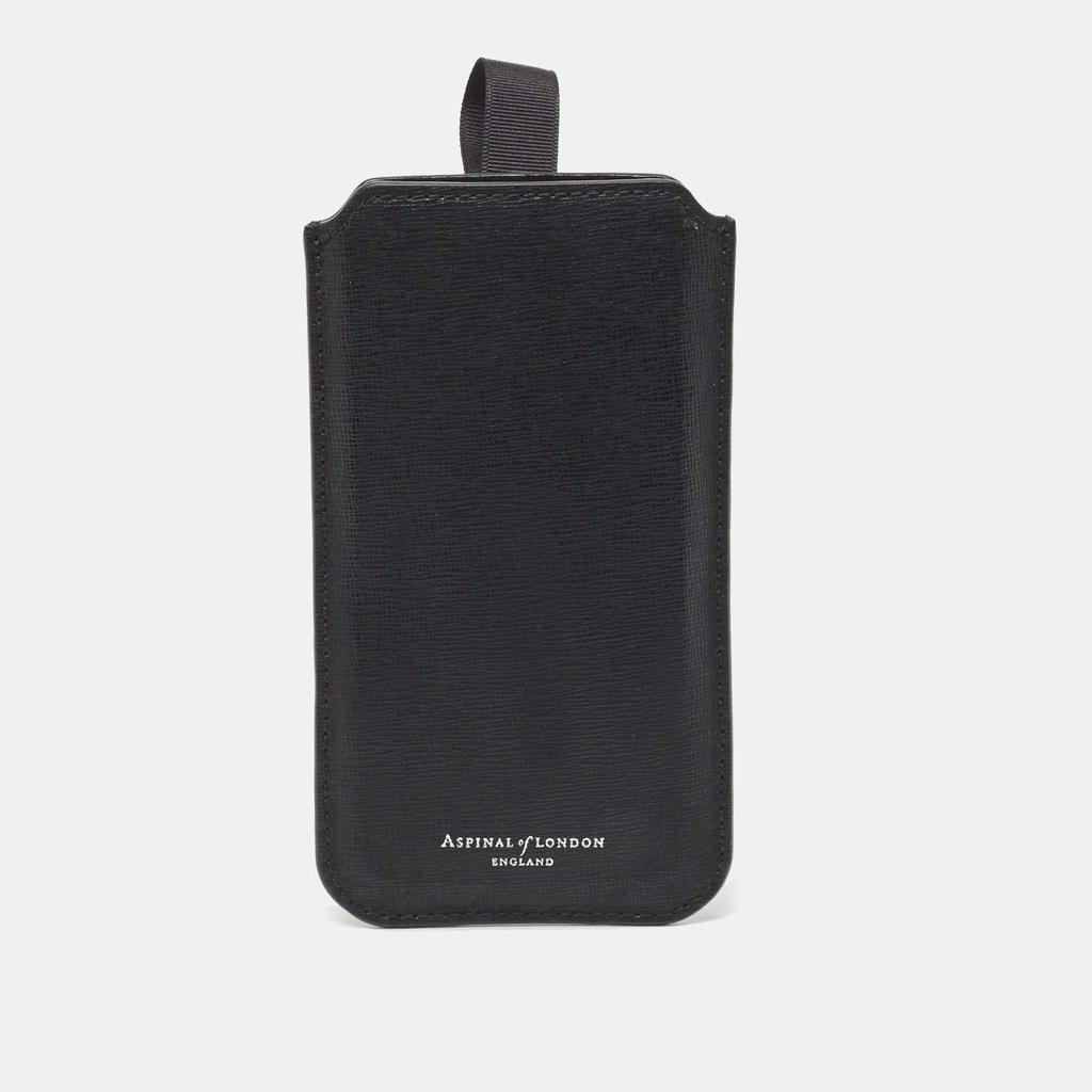 Aspinal of London Aspinal Of London Black Leather Phone Case