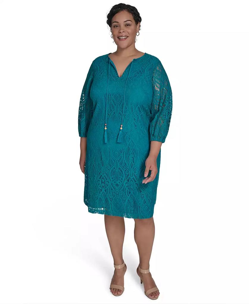Jessica Howard Plus Size V-Neck Shift Dress