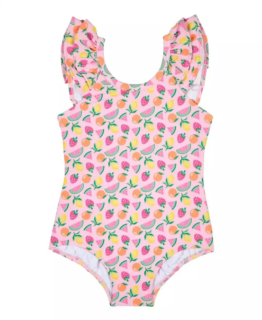 Florence Eiseman Toddler Girls Fruit Print Ruffled Swimsuit