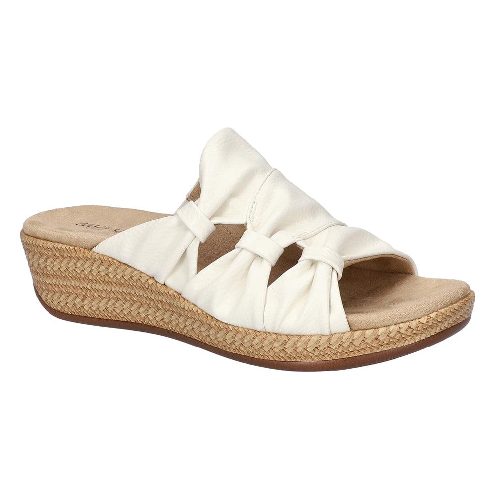 Easy Street Bertina Rafia Wedge Sandals