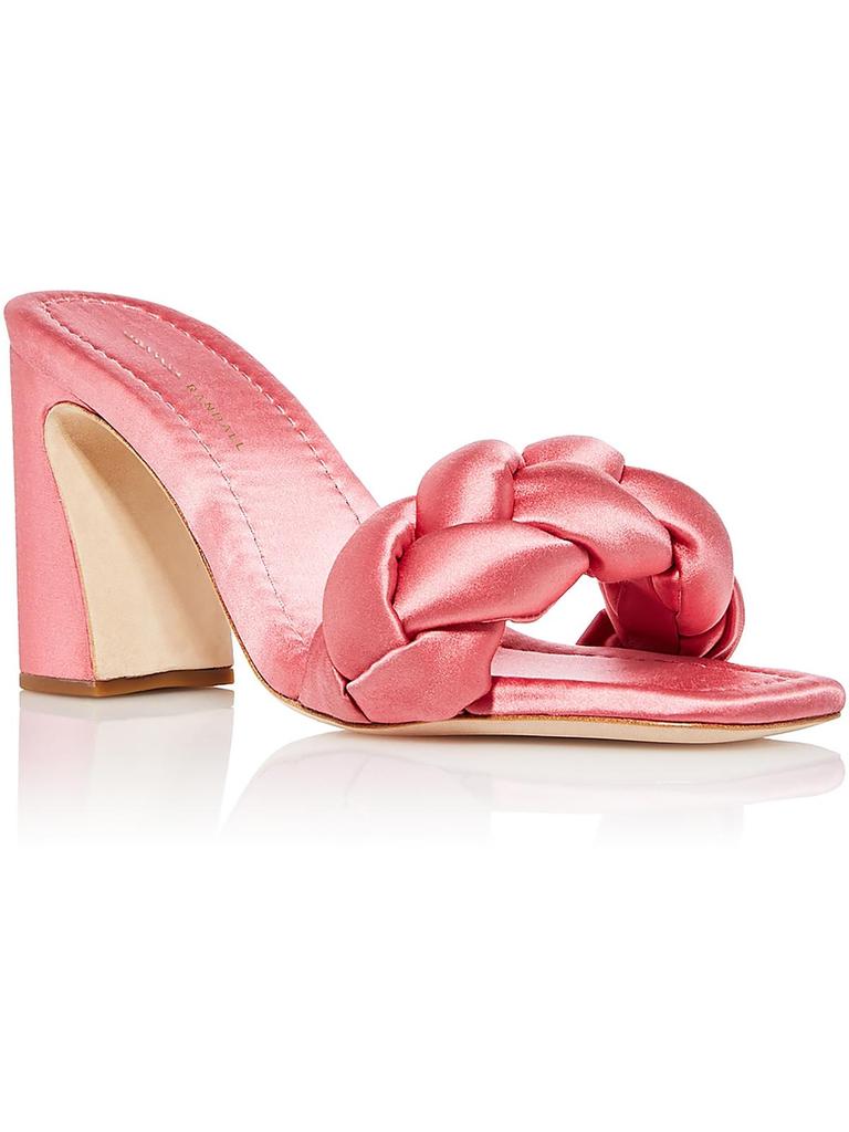 Loeffler Randall Freya Womens Satin Braided Slide Sandals